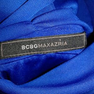 Sexy Low Cut Halter Neck Dress Draped Front